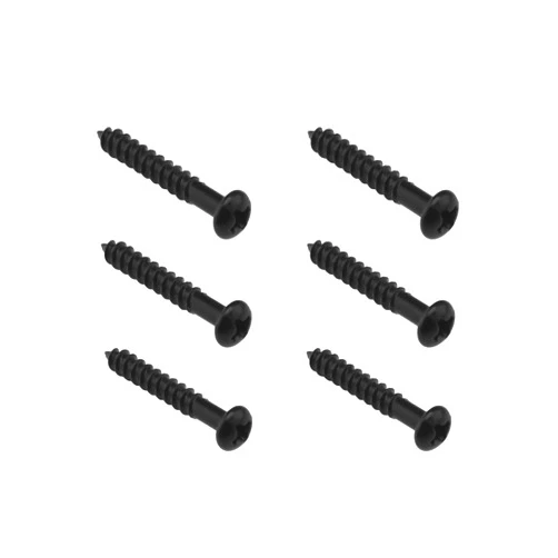 SING F LTD 6pcs Tremolo Bridge Screws PRS Style Electric Guitar Bridge Mounting Screws Alloy Steel Screws for Electric Guitar Neck Plate Back Covers, Black