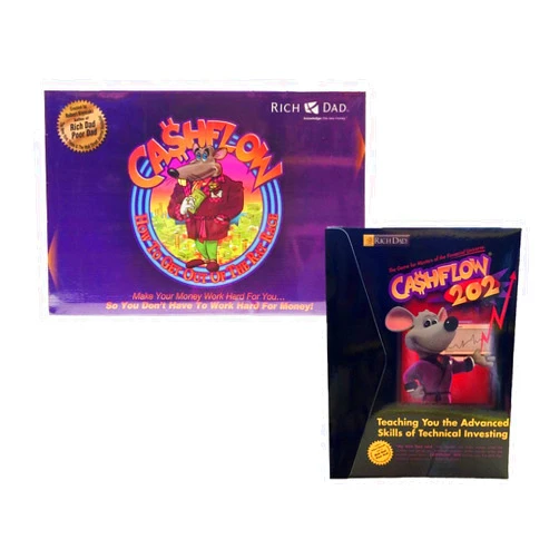 The cashflow CashFlow Set 101 + 202 Strategy Board Game by Rich Dad Poor Dad Robert Kiyosaki Productions + FREE Expedited Shipping