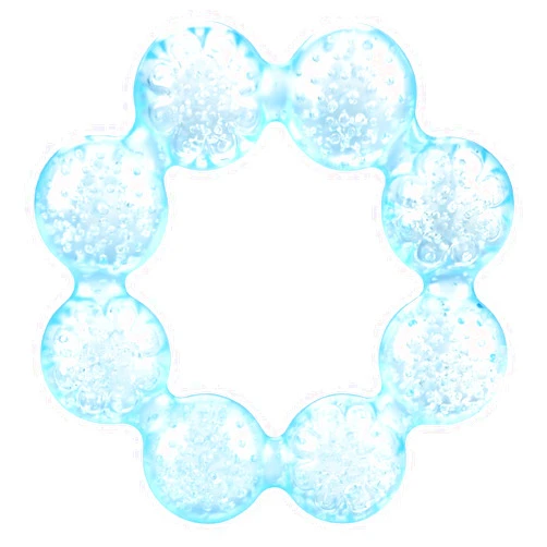 Nuby Pur Ice Bite Soother Ring Teether, Blue