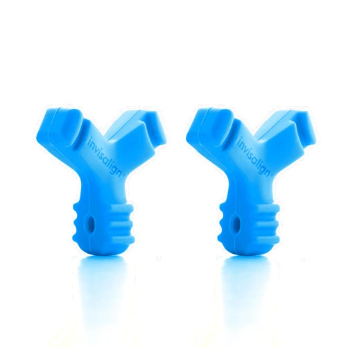 Invisalign Munchies EPS Aligner and Retainer Tray Seaters, Aligner Chewies (Pack of 2) (Blue)