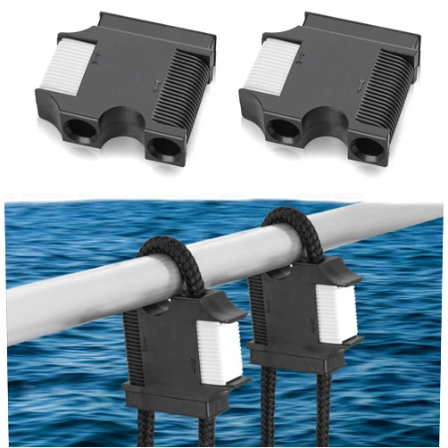 Huntury Boat Fender Hanger, Boat Rail and Cleat Fender Clips, Quick Connect and Release Fender Lines, Boat Bumper Adjuster