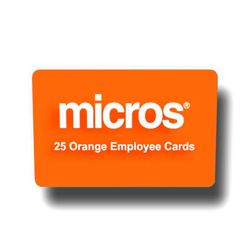 Pos-Depot.com 25 Orange Micros Employee Swipe Cards