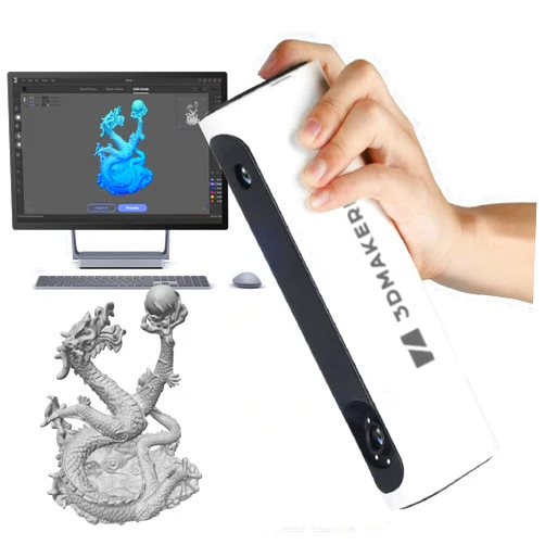 YOOPAI 3DMakerpro Lynx 3D Scanner, 0.1MM Accuracy & 10 FPS Scan Speed, Portable 3D Scanner for 3D Printing and 3D Printer (Standard Version)