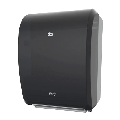 Tork Electronic Hand Towel Roll Dispenser, Black, H71, Durable with Hygienic Customizable Dispensing, 771728