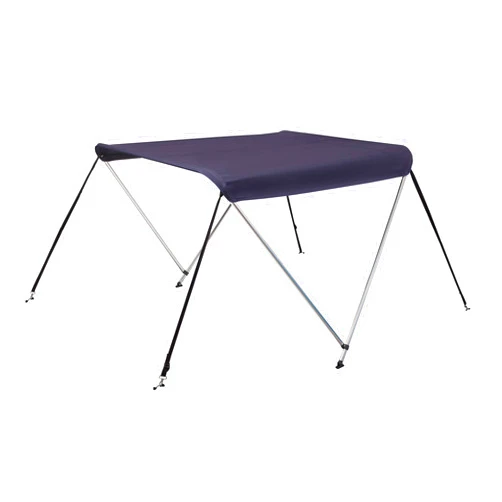 Oceansouth 2 Bow Bimini Top Boat Cover/Sun Shade Boat Canopy with Integrated Storage Boot - 5ft (Blue, Mounting Width 43