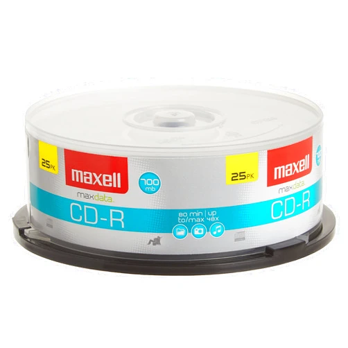 Maxell 648445 700Mb Cd-Recordable 25-pack CD Disc