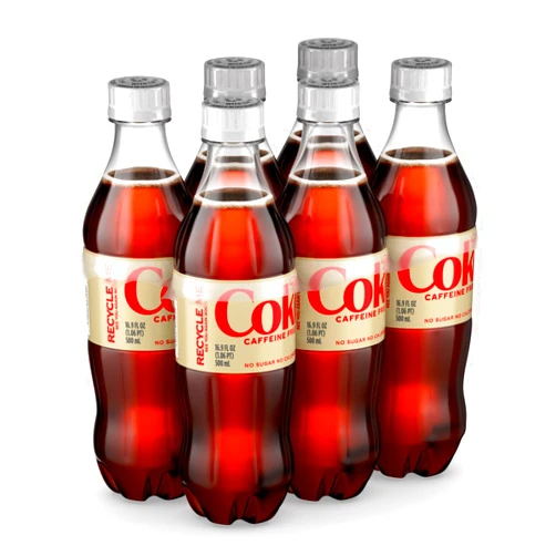 Diet Coke Caffeine Free Diet Coke, 16.9 fl oz, 6 Pack (Package May Vary)