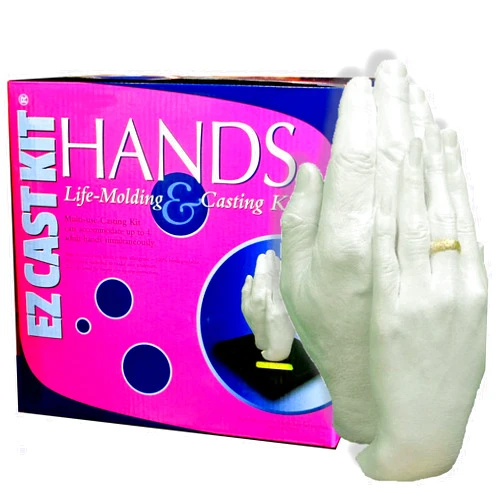 ArtMolds EZ Cast Kit®, Hands Casting and Hand Molding. Hand Holding DIY Plaster Statue Craft for Couples, Adult & Child, Family, Friends. Anniversary, Wedding & Couples Gifts