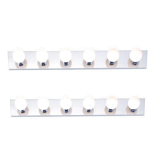 Nuvo SF77/194/02 Four Light Vanity Strip Light, Polished Chrome, 36 Inches, 2 Pack