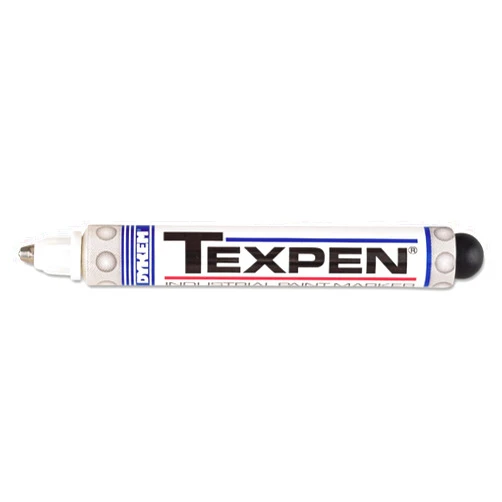 Dykem Texpen 60833 White Medium Marking Pen - 16083 [PRICE is per EACH]