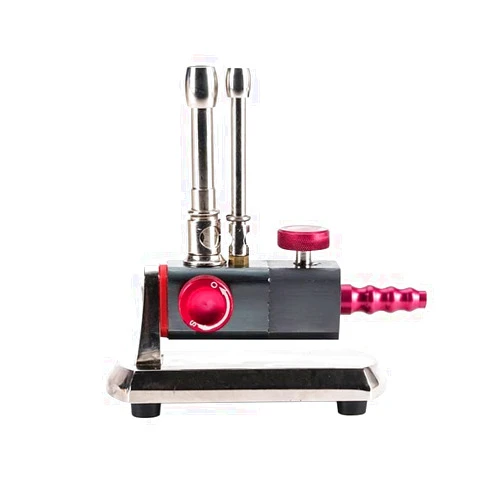 Castanai Lab Use Double Tube Lab Rotatable Gas Light for Bottled Bunsen Burner JT-26