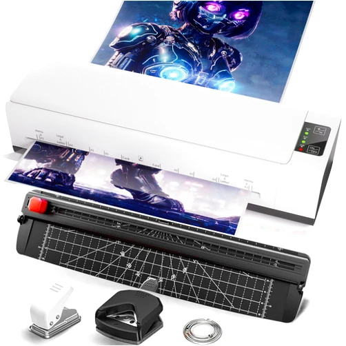 Chilino A3 Laminator Machine,13 Inch 9-in-1 Laminating Machine with Laminating Sheets,Thermal Laminator Hot & Cold with Fast Warm Technology for Home,Office or School Supplies,White