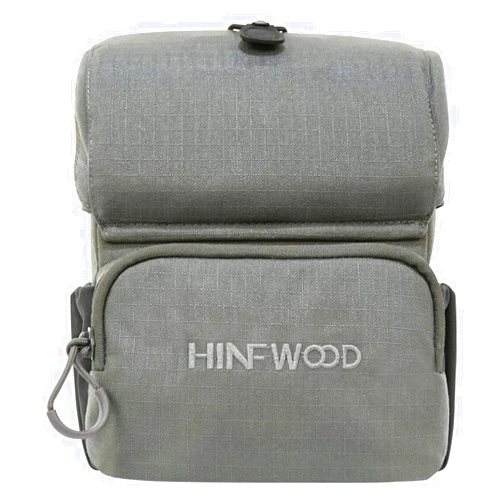 HINFWOOD Binocular Harness Chest Pack - Bino Harness with Rangefinder Pouch and Rain Cover for Hunting Shooting Hiking (Gray)