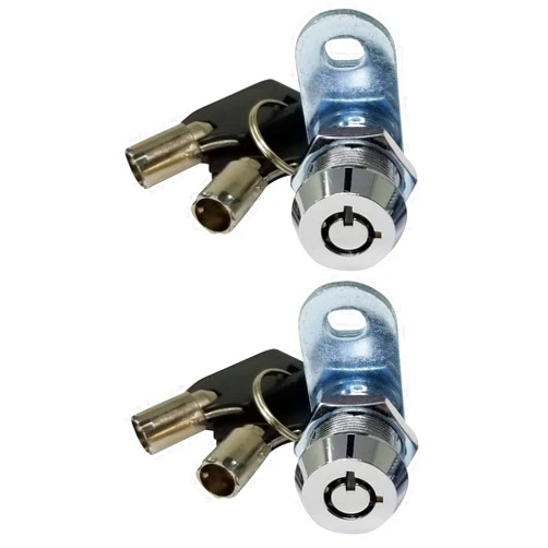 Admiral Locks Tubular Cam Lock, Keyed Alike Removable Key RV Compartment Storage Lock Cabinet Locks - Pack of 2