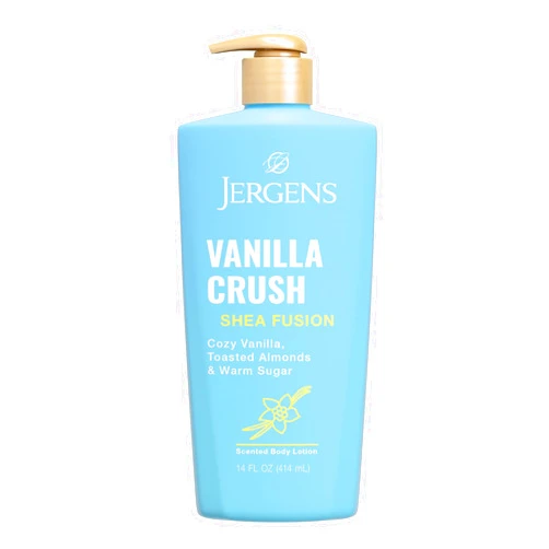 Jergens Shea Fusion Vanilla Crush Body Lotion, Moisturizer with Shea Butter & Vitamin E, 14 Fl Oz