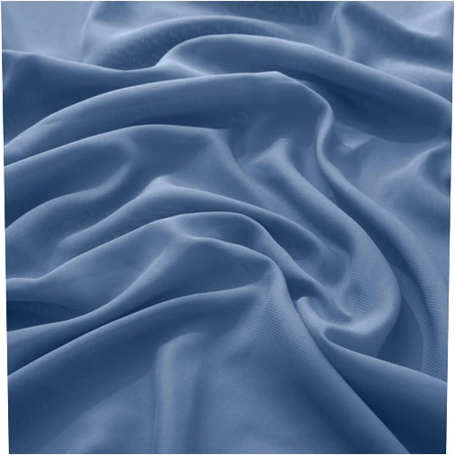 VACVELT Dusty Blue Chiffon Fabric by The Yard, 60 Inch Wide Chiffon Sheer Fabric Bolt Wedding Draping Fabric, Soft Chiffon Fabric for Wedding Arch Draping Backdrop, Party Decor (Pre-Cut, 5 Yards)