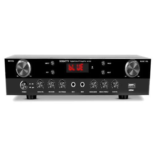 SOBATTY AV-302 Home Audio Amplifier Receivers with Bluetooth 5.0 Subwoofer Amplifier 2.1 Channel 100W Power Home Theater Stereo Audio System with USB, COAXAL,Stereo Audio Amplifier Receivers