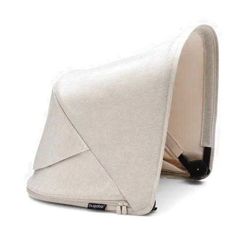 Bugaboo Fox 5 Sun Canopy Misty White with UPF 50 Sun Protection Treatment and Peekaboo Panel