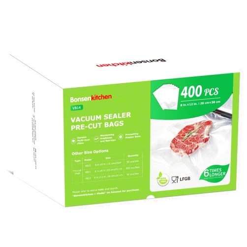 Bonsenkitchen Vacuum Sealer Bags,400 Quart 8
