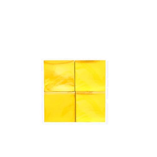 Yasutomo Fold'Ems Origami Paper, 3 X 3 inches, Gold Metallic Foil, 200 Sheets (4411)