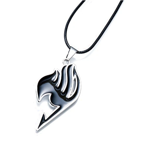 Generic Hot Sell New Anime Fairy Tail Magic Association's Symbol 4 Colors Alloy Necklace Pendent U Pick (Black)