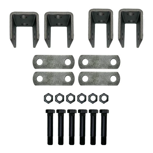 A.A Single Axle Trailer Double Eye Leaf Spring Suspension Hanger Kit - 2,000-7,000 lbs (Single Axle)