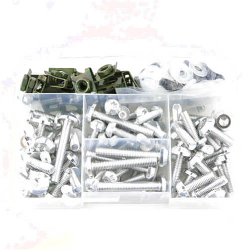 XIAOMINDIAN-HAT XIAOMINDIAN Suitable for BMW F650GS F700GS F800GS F800GT F800ST F800GSA G310R F800R Motorcycle CNC Aluminum Full Fairing Bolts Kit Bodywork Screw Nut Screw Parts (Color : Silver)