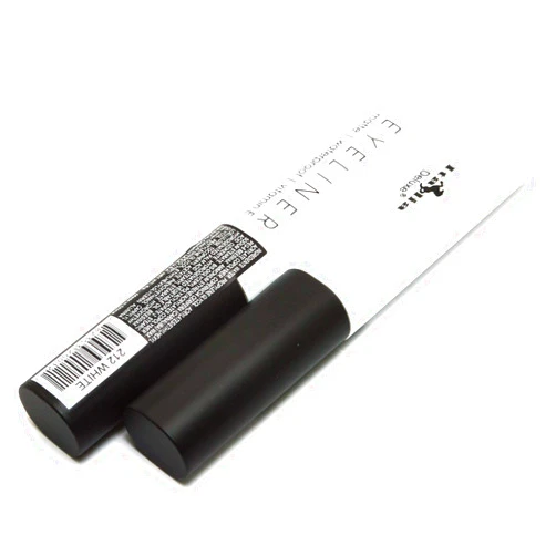 Italia-Deluxe Makeup 2pcs of Classic Liquid Eyeliner 212 Matte White Eye Liner Vitamin E + ZipBag