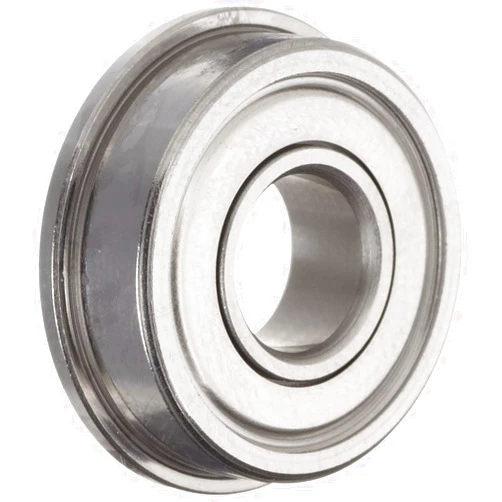 Dynaroll Precision Miniature Ball Bearing, ABEC-5, Double Shielded, Flanged, Stainless Steel