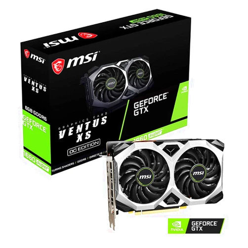 MSI Gaming GeForce GTX 1660 Super 192-bit HDMI/DP 6GB GDRR6 HDCP Support DirectX 12 Dual Fan VR Ready OC Graphics Card (GTX 1660 Super VENTUS XS OC)