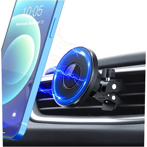 Tmaine MagSafe Car Mount, Magnetic Phone Holder for Car, Car Vent Magnetic Phone Mount Compatible with iPhone 13/12/12 Pro/12 Pro Max/12 Mini/MagSafe Case, Black