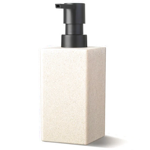 Kasunting Soap Dispenser Bathroom, Resin Hand Soap Dispenser, Soap and Lotion Dispenser Set with Pump, Boho Hand and Dish Dispenser for Kitchen, 12 fl oz/350 ml Liquid Stone Countertop Soap Bottles