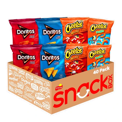Frito Lay Doritos & Cheetos Mix Variety Pack, (Pack of 40)