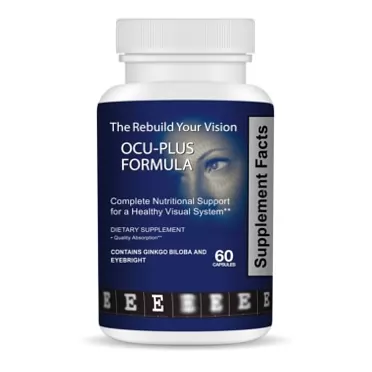 Rebuild Your Vision Ocu-Plus Formula, Complete Nutritional Support for Healthy Visual System (60 Capsules) - 17 Vitamins & Minerals for Essential Eye Health