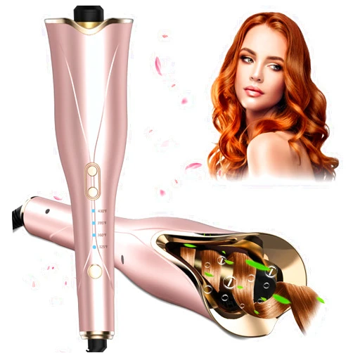 Duomishu Auto Hair Curler, Automatic Curling Iron Wand with 1