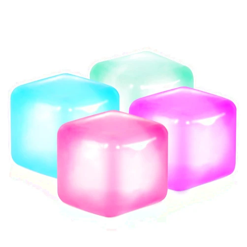 APLIST Squishy Fidget Toys Stress Cube, 4 Pack Solid Ice Cube High Density Malt Sugar Filled, Sensory Anxiety Relief Item for Kids Adults, Quiet Fidgets for Classroom, Calming Toys for ADHD