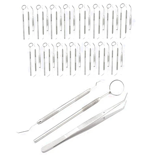 AAProTools 45 Instruments Basic Dental Set Mirror Explorer College Plier Economy Grade New