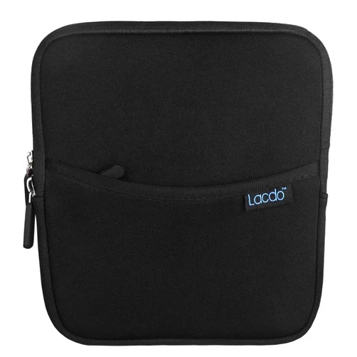 Lacdo Shockproof External CD DVD Hard Drive Sleeve Storage Pouch Bag for Burner Player Writer Blu-Ray BlueFire/Asus/LG/Dell/Asus/Pioneer/HP/VersionTech Neoprene Portable Protective Carrying Case,Black