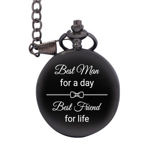 Veibeau Pocket Watch with Gift Box for Best Man for Wedding, Best for A Friend Pocket Watch Men's Best Man Gift for Boyfriend