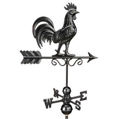 Good Directions Bantam Rooster Weathervane 1975K - Black Finish, Medium, by Good Directions