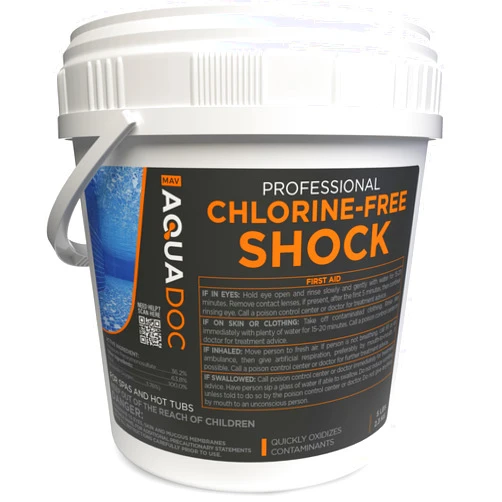 MAV AquaDoc Non-Chlorine Spa Shock for Hot tub - Chlorine Free Hot Tub Shock Treatment & Enhanced Shock to Assist Bromine & Chlorine Shock - Suitable Chlorine Free Shock Oxidizer - Aquadoc - 5lbs