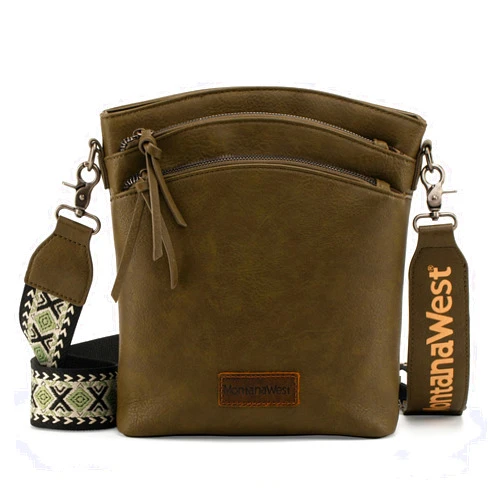 Montana West Crossbody Purses and Handbags for Women Double Compartments Cross Body Bag with Adjustable Strap
