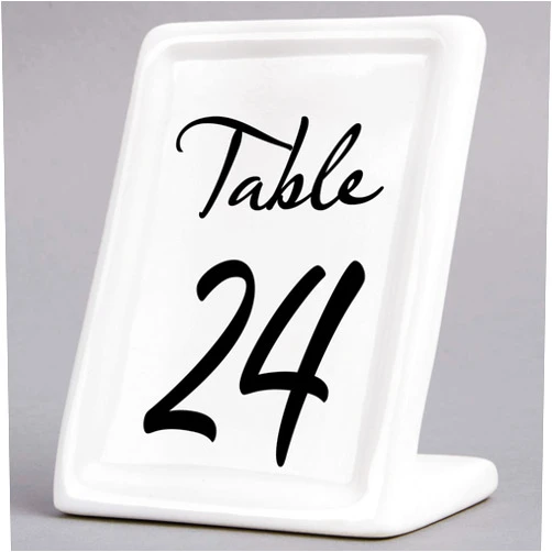 Sean Raine Designs Elegant Wedding Table Numbers
