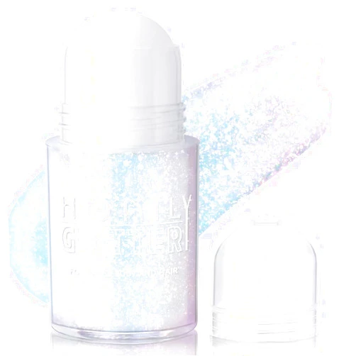 HOSAILY Roll-on Holographic Body Glitter Gel for Body Face Hair, Chameleon Color Changing Glitter Gel Under Light, Chunky Mermaid Sequins Festival Party Body Shimmer Glitter Makeup (8# Sparkling Pink)