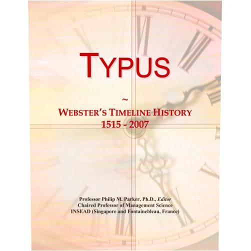 By Icon Group International (Author) Typus: Webster's Timeline History, 1515 - 2007
