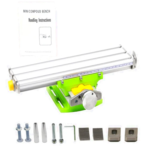 ZKGRAND Mini Precision Milling Machine Worktable Multifunction Drill Vise Fixture Working Table(BG6330)