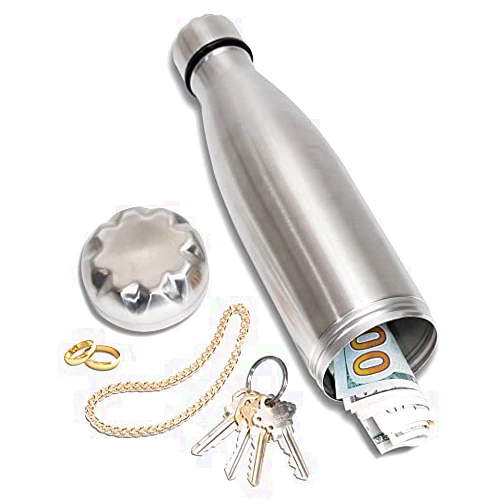 Stash-it Diversion Water Bottle Can Safe by Stash-it, Stainless Steel Tumbler with Hiding Spot for Money, Discreet Decoy for Travel or at Home, Bottom Unscrews to Store your Valuables