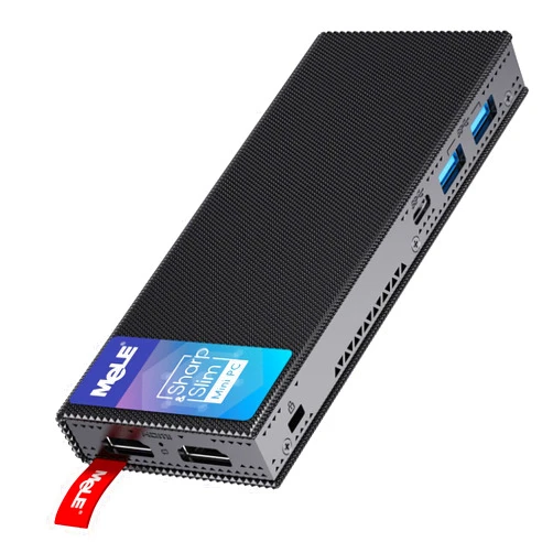 MeLE Fanless Mini PC Stick PCG02 Pro N5105 8GB/256GB Windows 11 Pro WiFi5 USB PD3.0 Micro Computer Stick Dual HDMI 4K Gigabit Ethernet BT5.1 Small PC on Business Office Industrial IOT Media Home