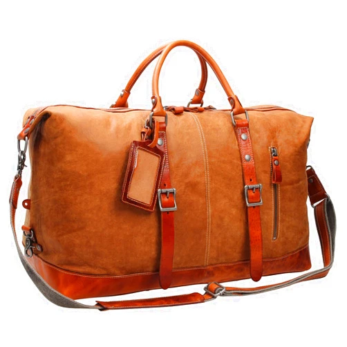 IBLUE Leather Travel Duffle Bag Business Overnight Weekend Tote D05