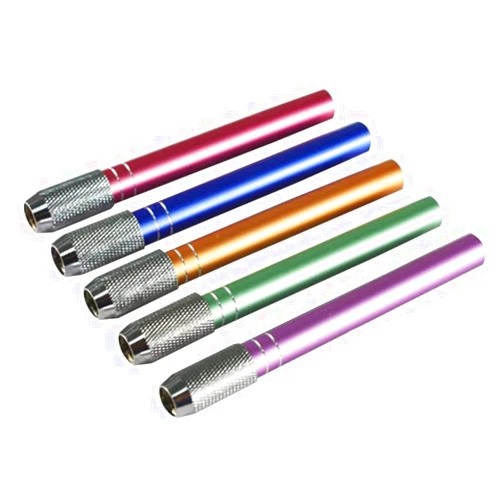 AKOAK Akak Store 5 Pieces Per Set Assorted Color Adjustable Handy Aluminum Pencil Extender Holder School Hobby Art Writing Tools Pencil Lengthener Length Extender Holder